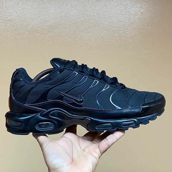 2017 Nike Air Max Plus TN “Triple Black” Men’s Size 11.5 604133-050 - Picture 4 of 16